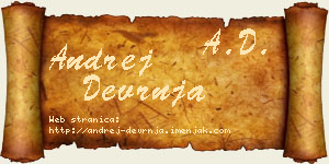 Andrej Devrnja vizit kartica